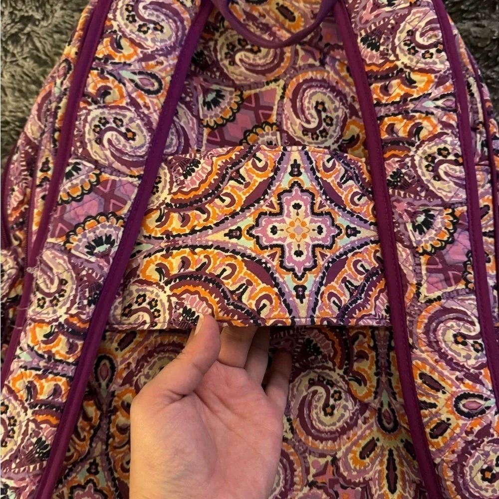 VERA BRADLEY Garden Floral Purple Backpack